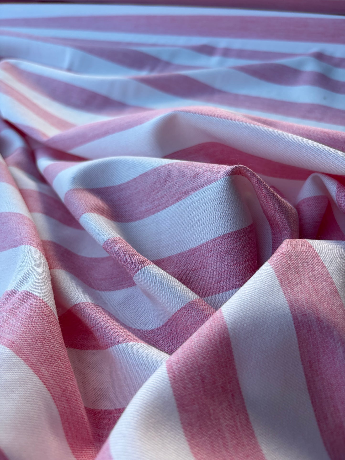 NOA 011 colourwoven cotton stripes pink