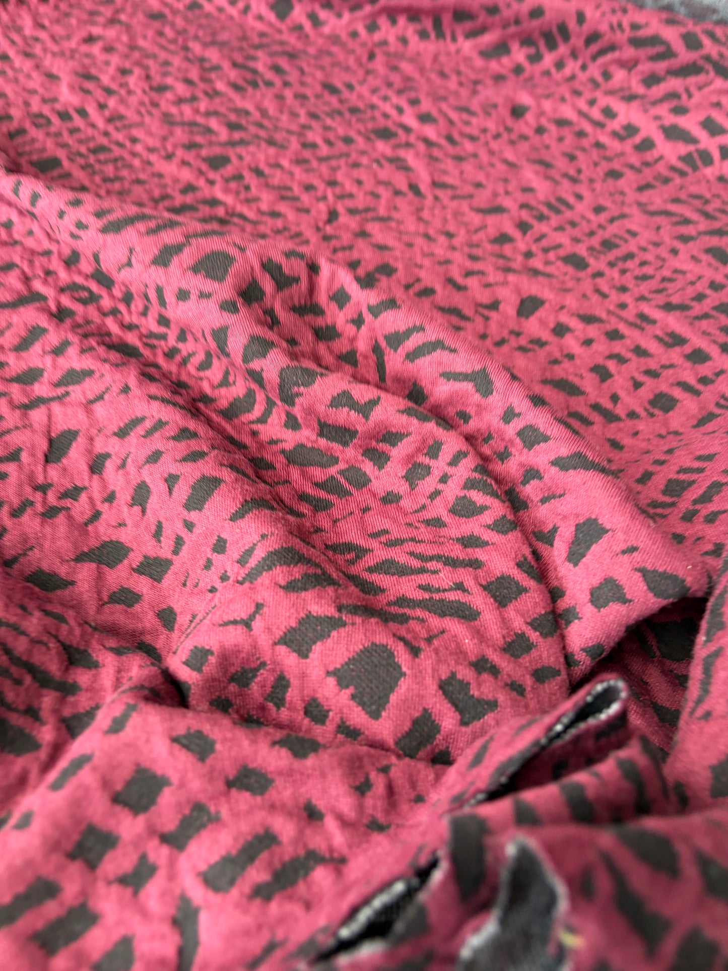 HOLLY 019 burgundy jersey jacquard