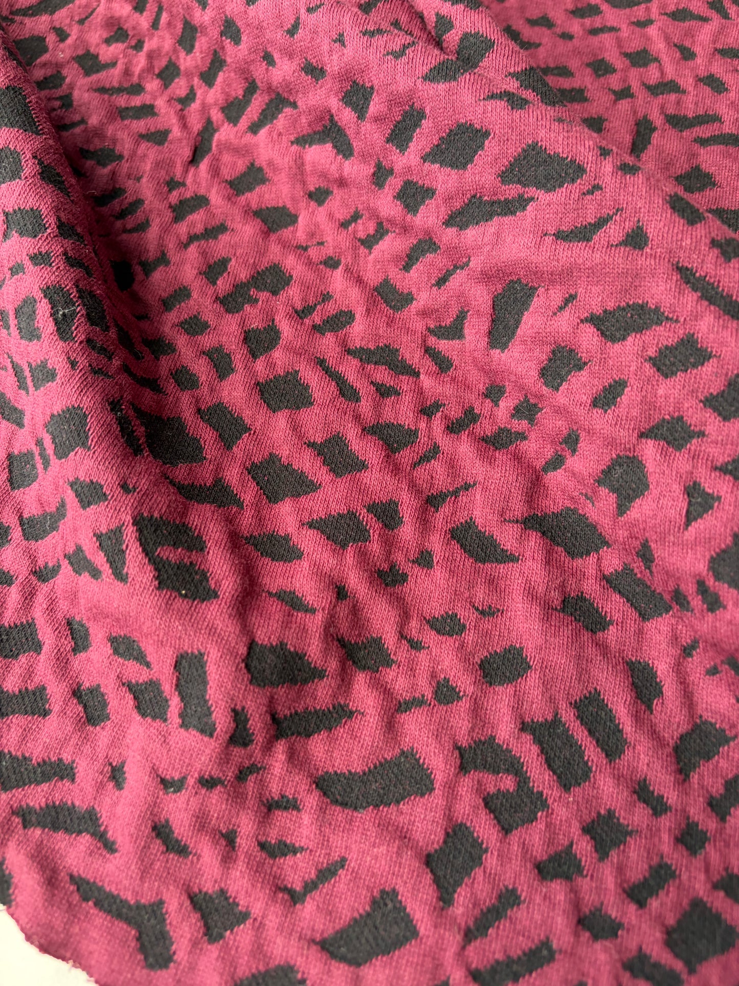 HOLLY 019 burgundy jersey jacquard