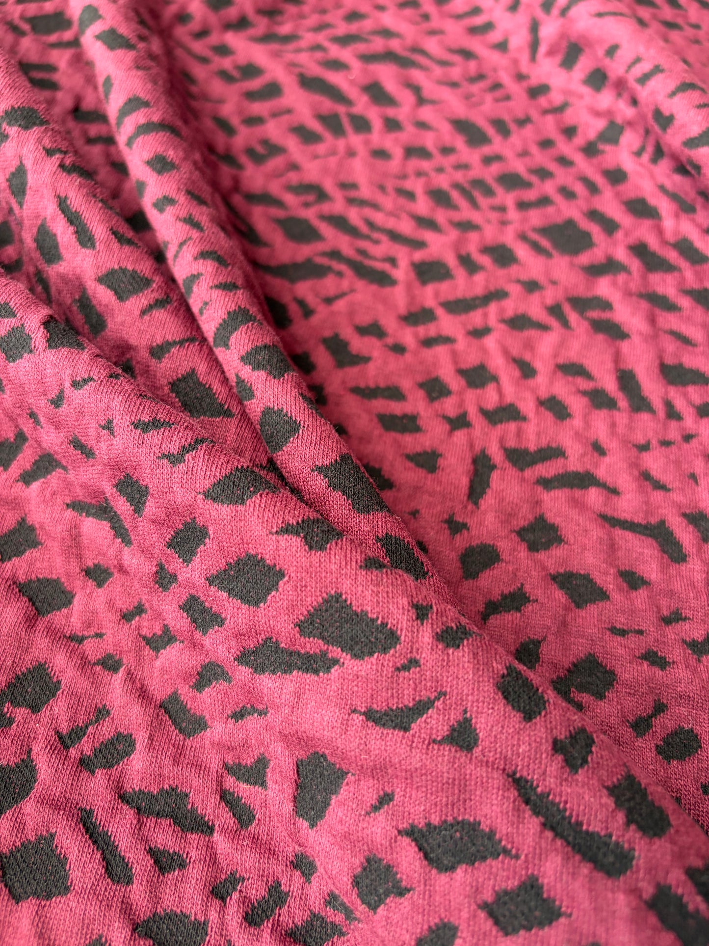 HOLLY 019 burgundy jersey jacquard