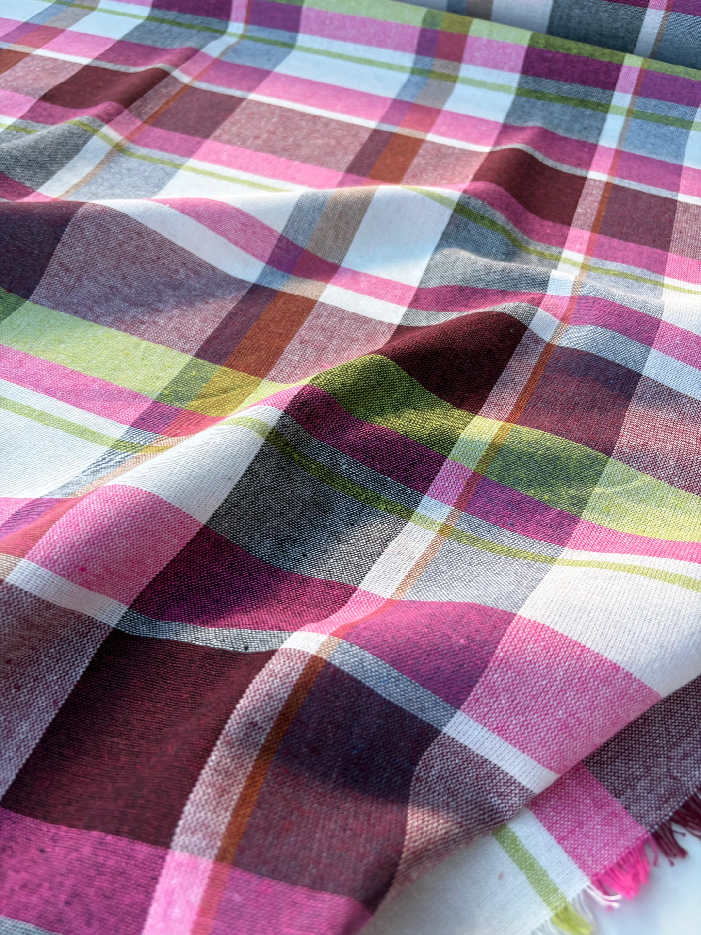 NOA 015 cotton gaze check multicolor