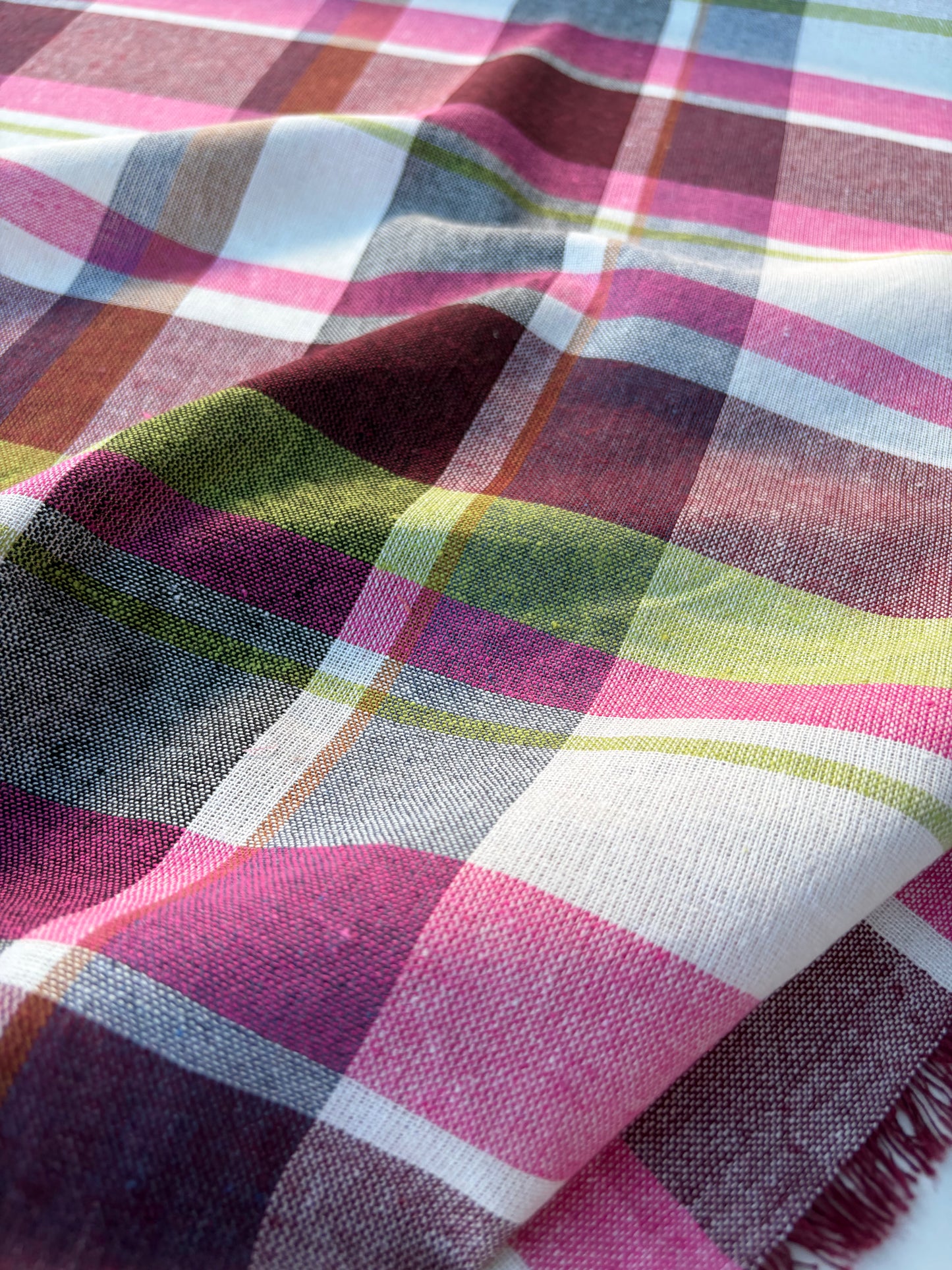 NOA 015 cotton gaze check multicolor