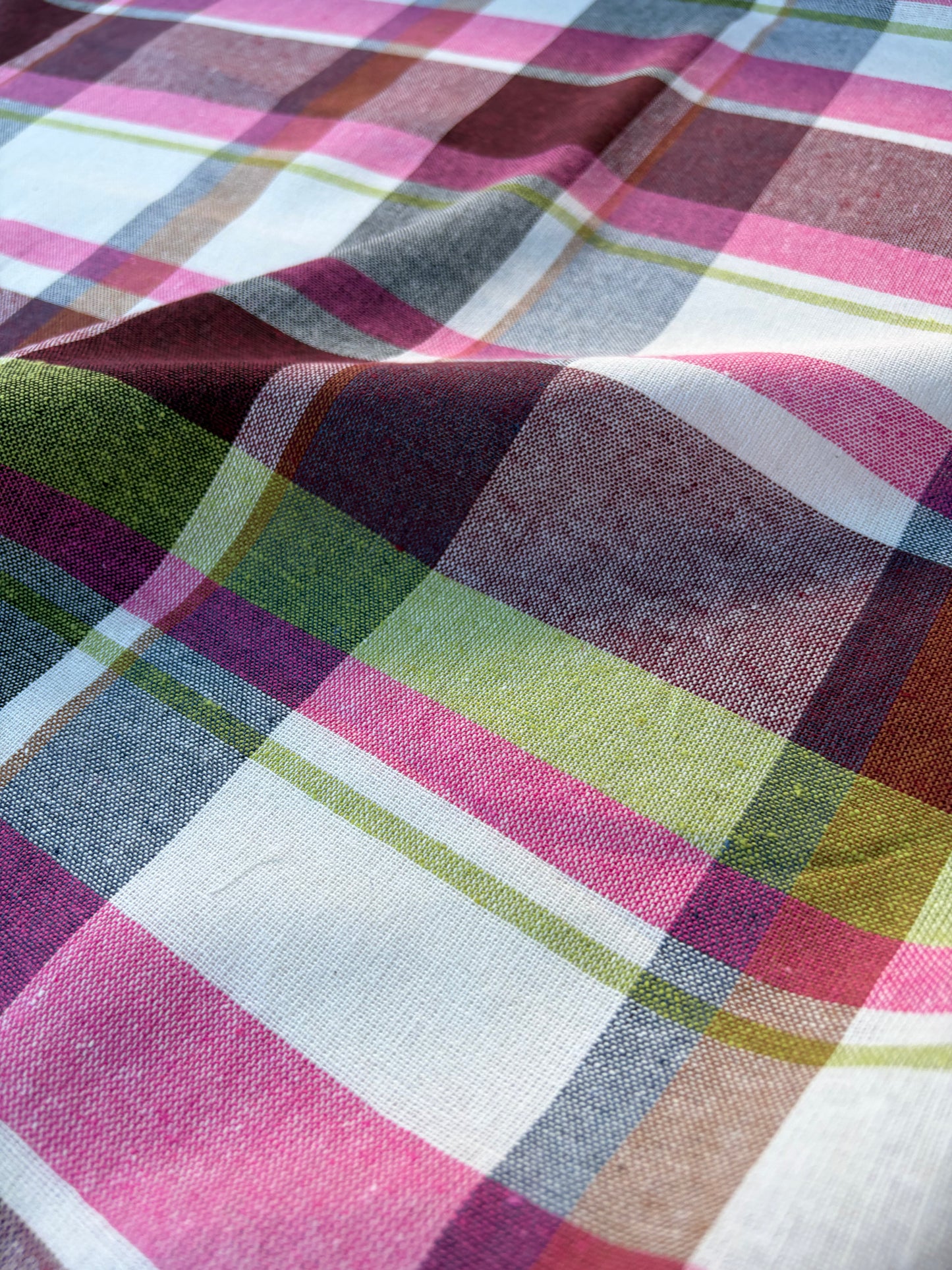 NOA 015 cotton gaze check multicolor