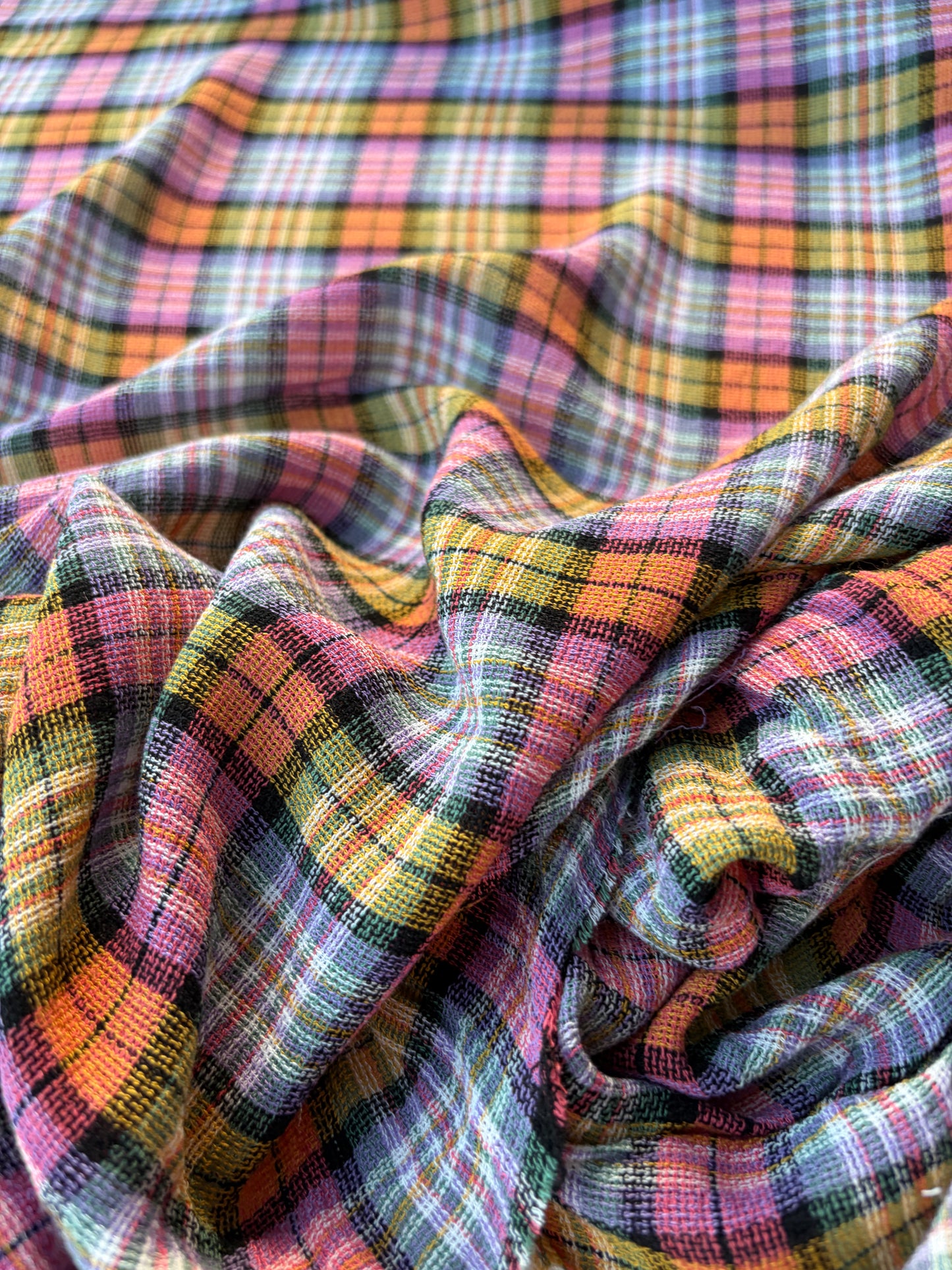 NOA 016 cotton gaze check multicolor