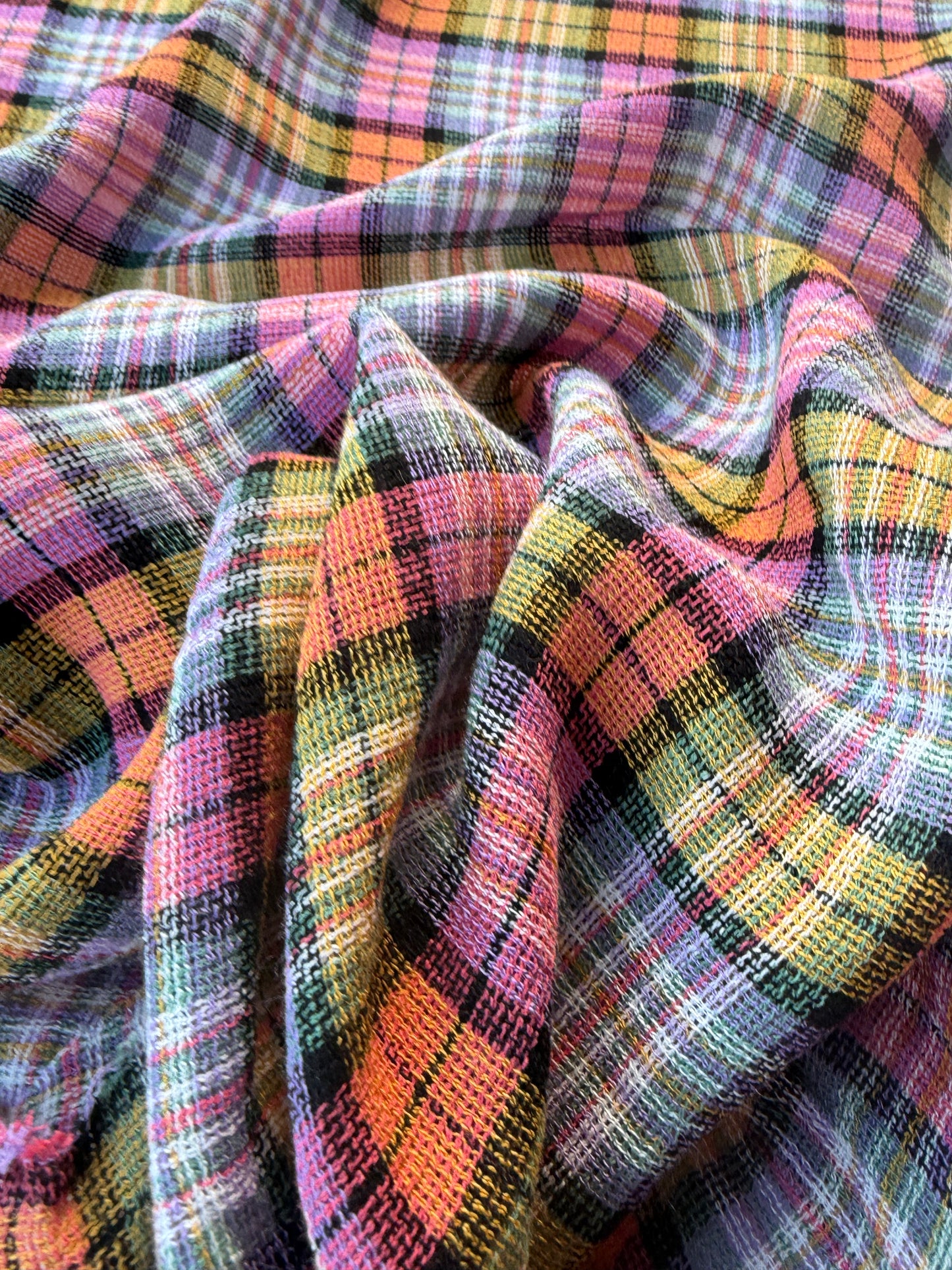 NOA 016 cotton gaze check multicolor