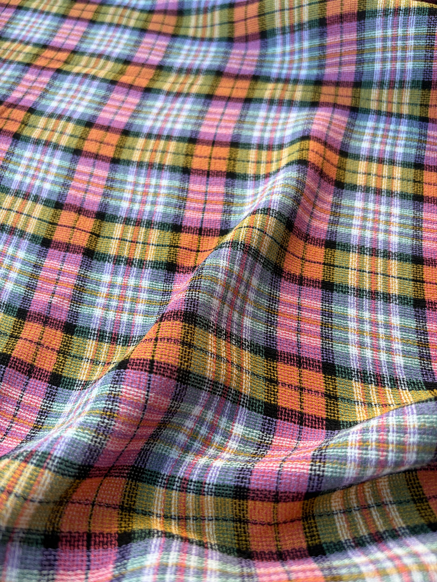 NOA 016 cotton gaze check multicolor