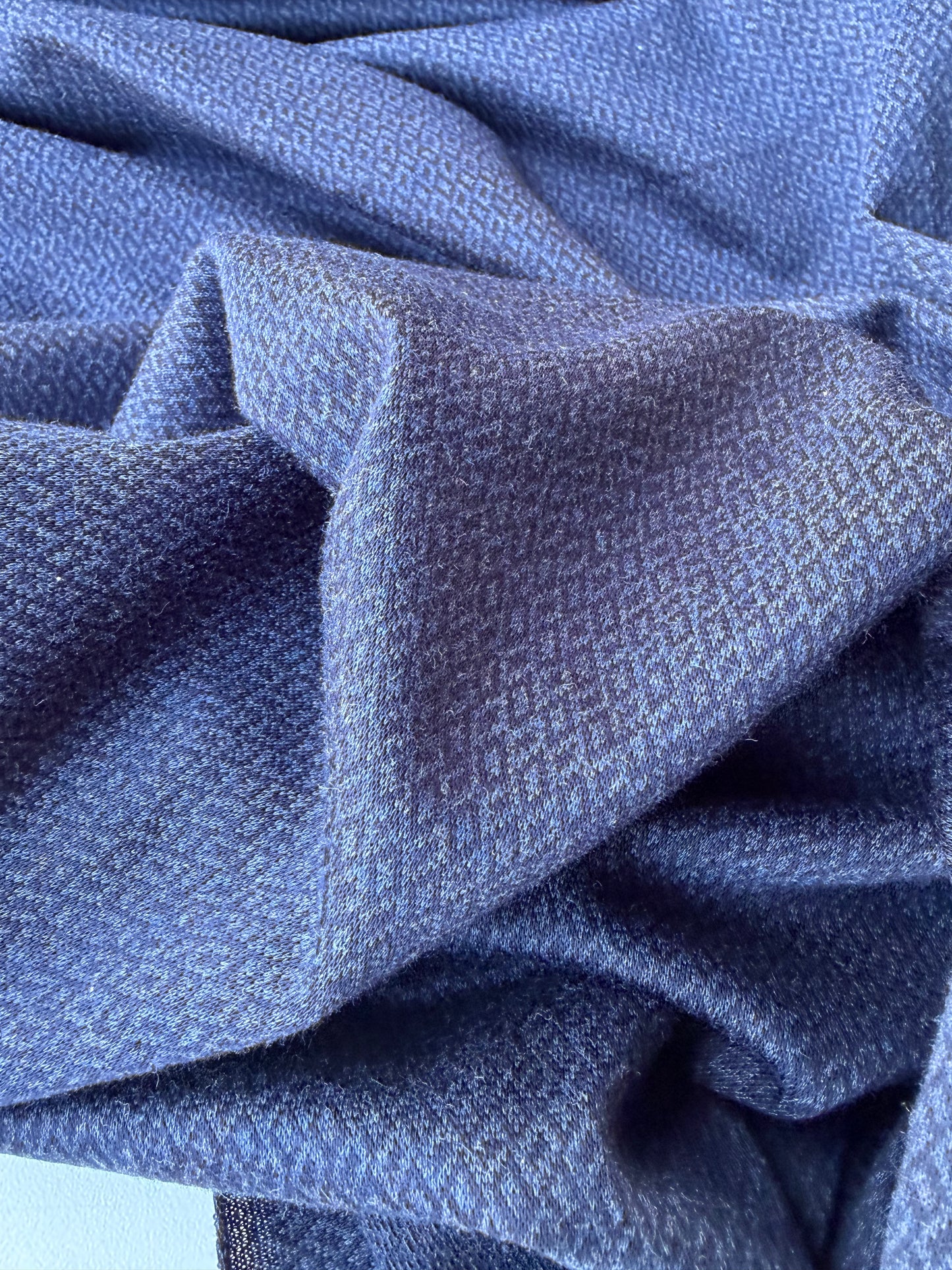 HOLLY 023 navy cotton jersey jacquard