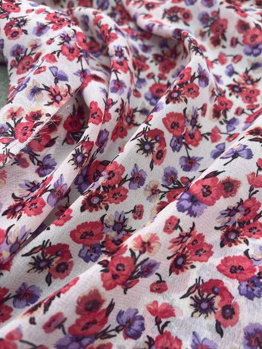 LANDRY 021 viscose georgette with flower print