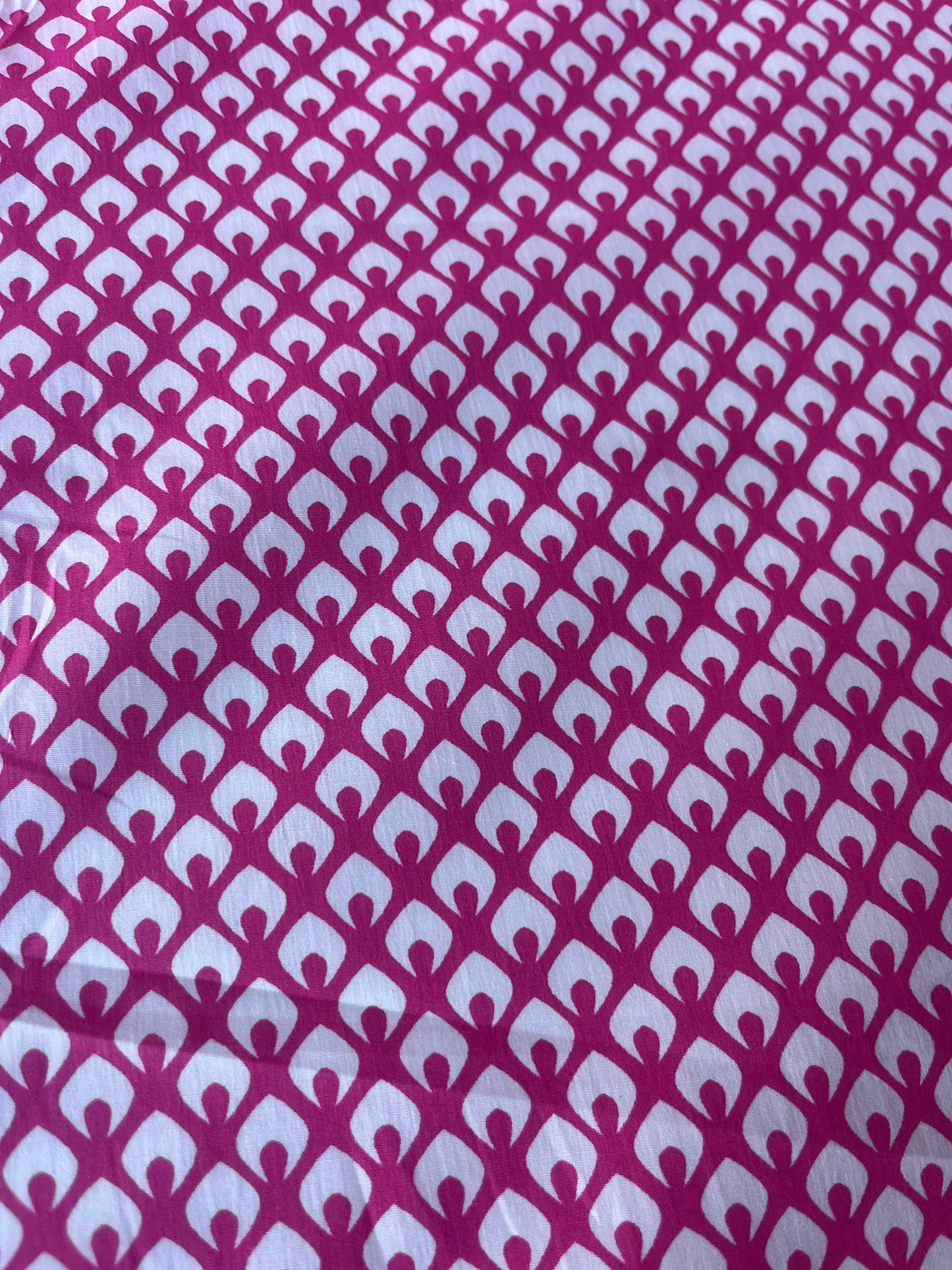 MARTY 012 cotton poplin stretch white/pink