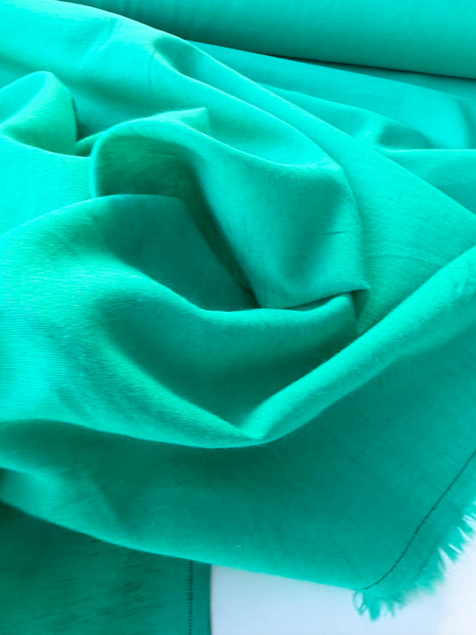 NOA 022 voile cotton/linen grass green