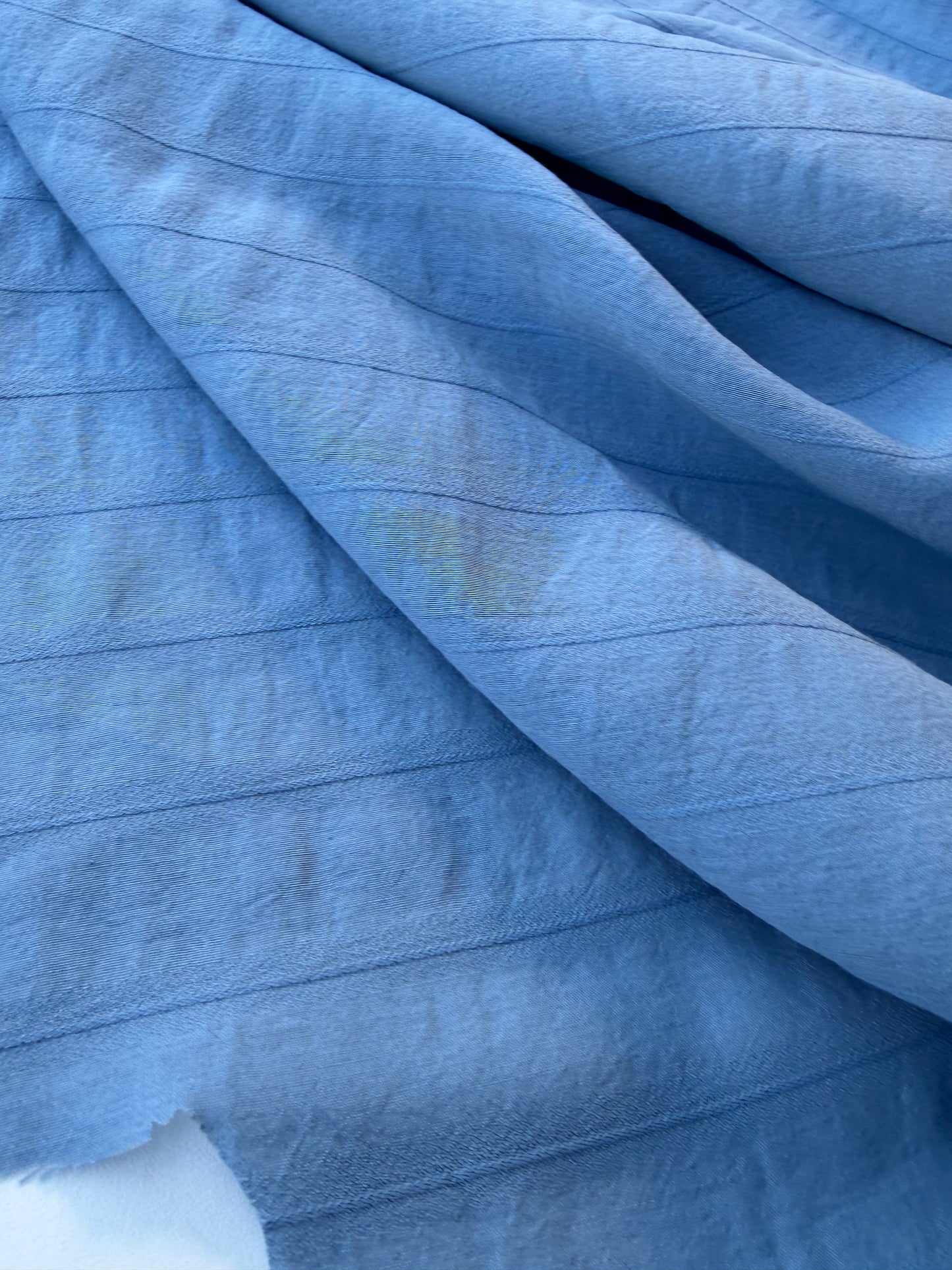 NOA 023 viscose/silk stripes steel blue