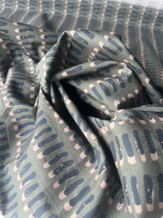 POLO 035 poplin stretch abstract geometric lines