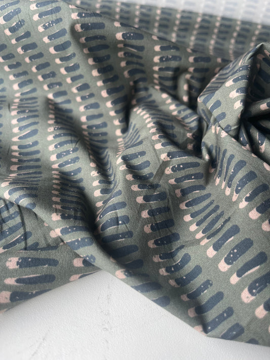 POLO 035 poplin stretch abstract geometric lines