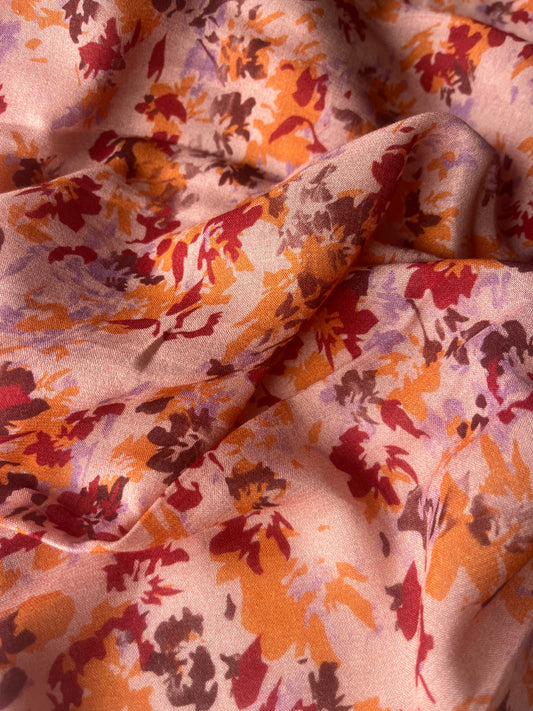POLO 036 viscose voile abstract floral shapes