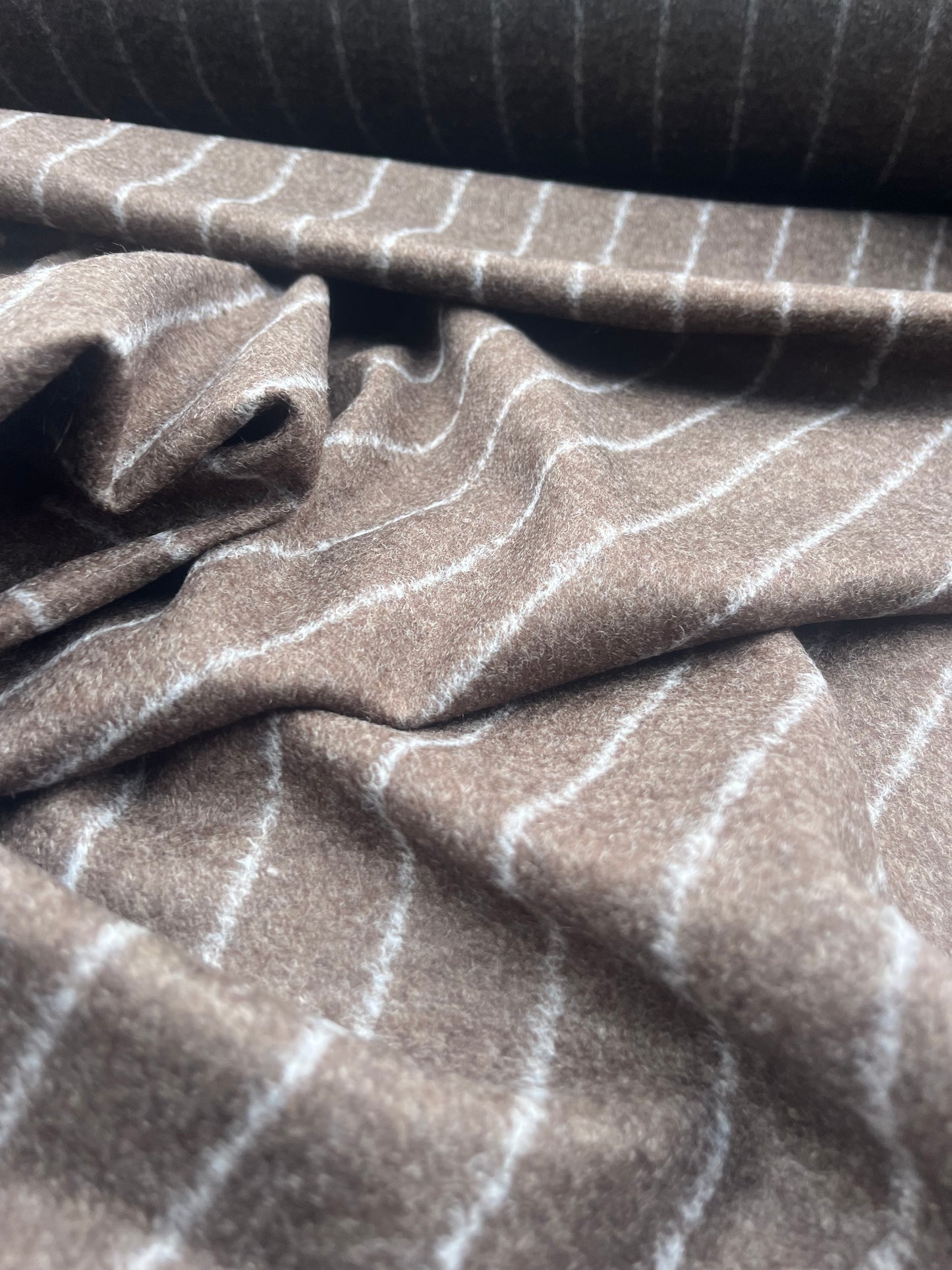 LANDRY 028 heavy wool stripes tabac