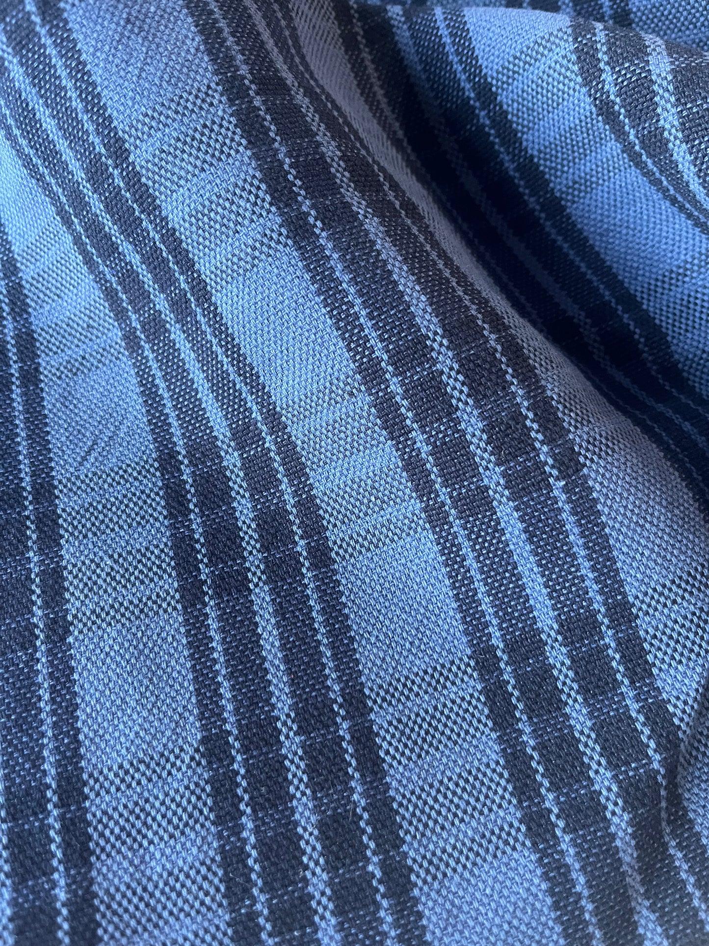 GAUTIER 003 heavy cotton colourwoven check navy/indigo