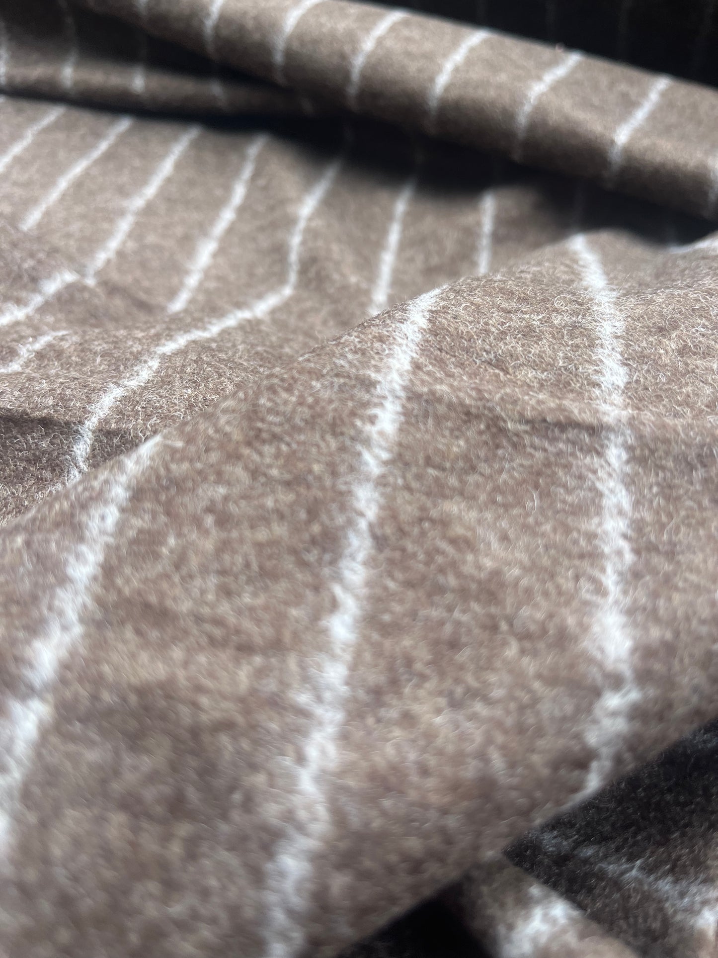 LANDRY 028 heavy wool stripes tabac