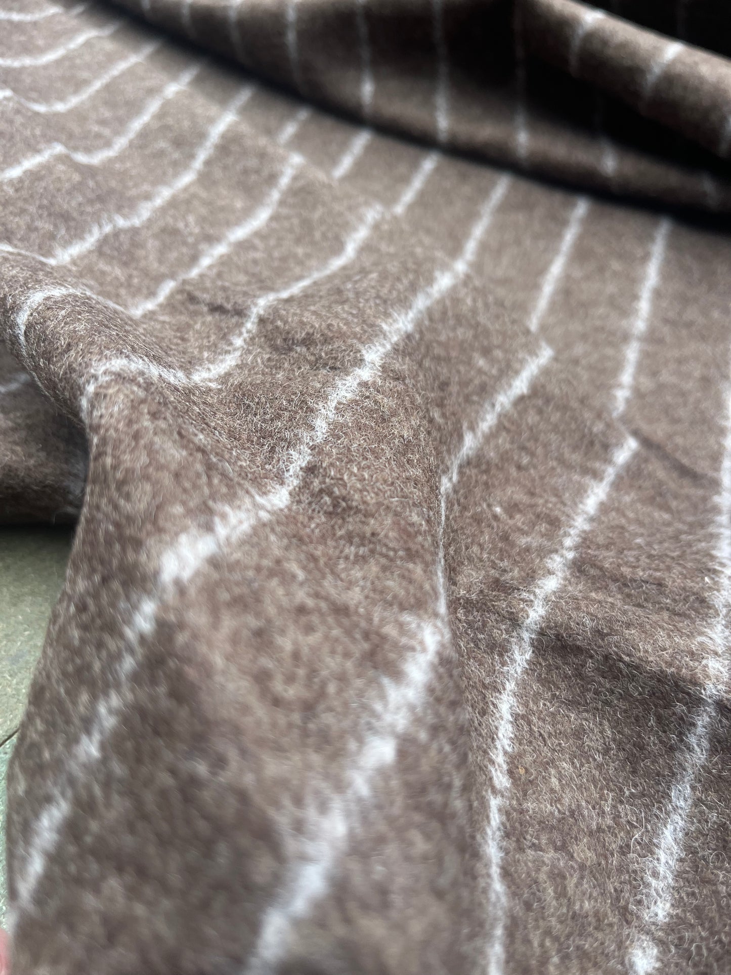 LANDRY 028 heavy wool stripes tabac