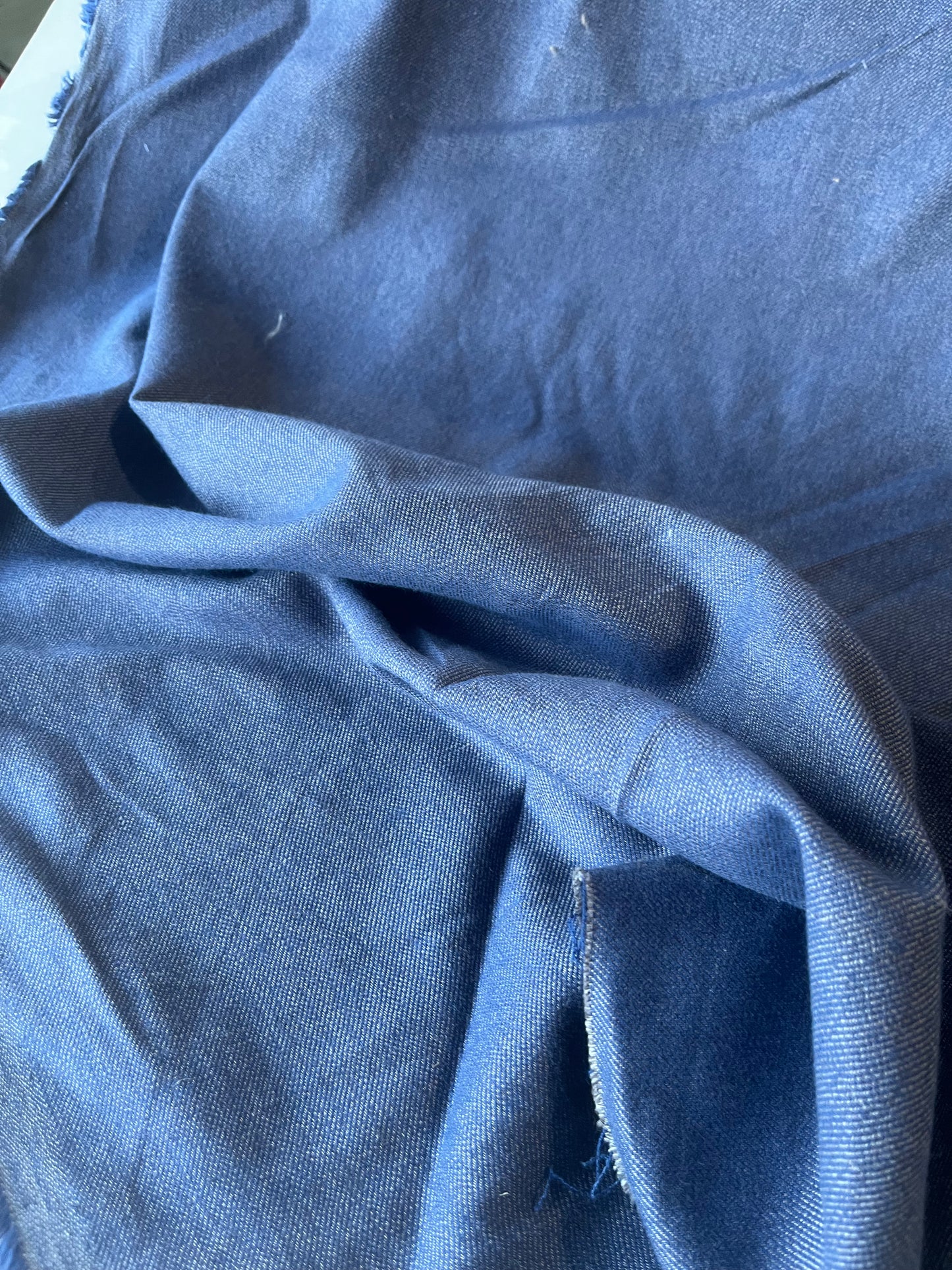 LC GAUTIER 006 cotton flannel stretch inside brush indigo