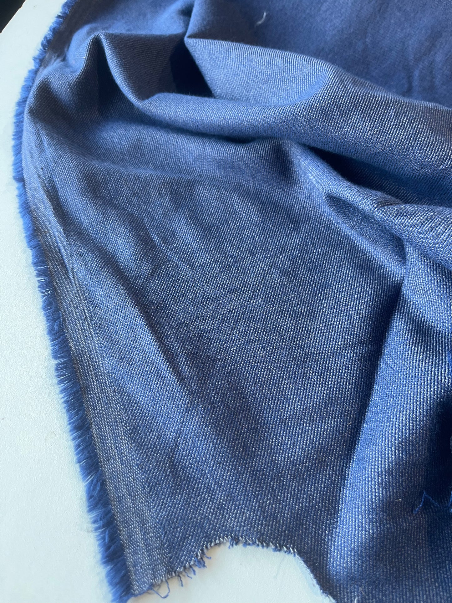LC GAUTIER 006 cotton flannel stretch inside brush indigo
