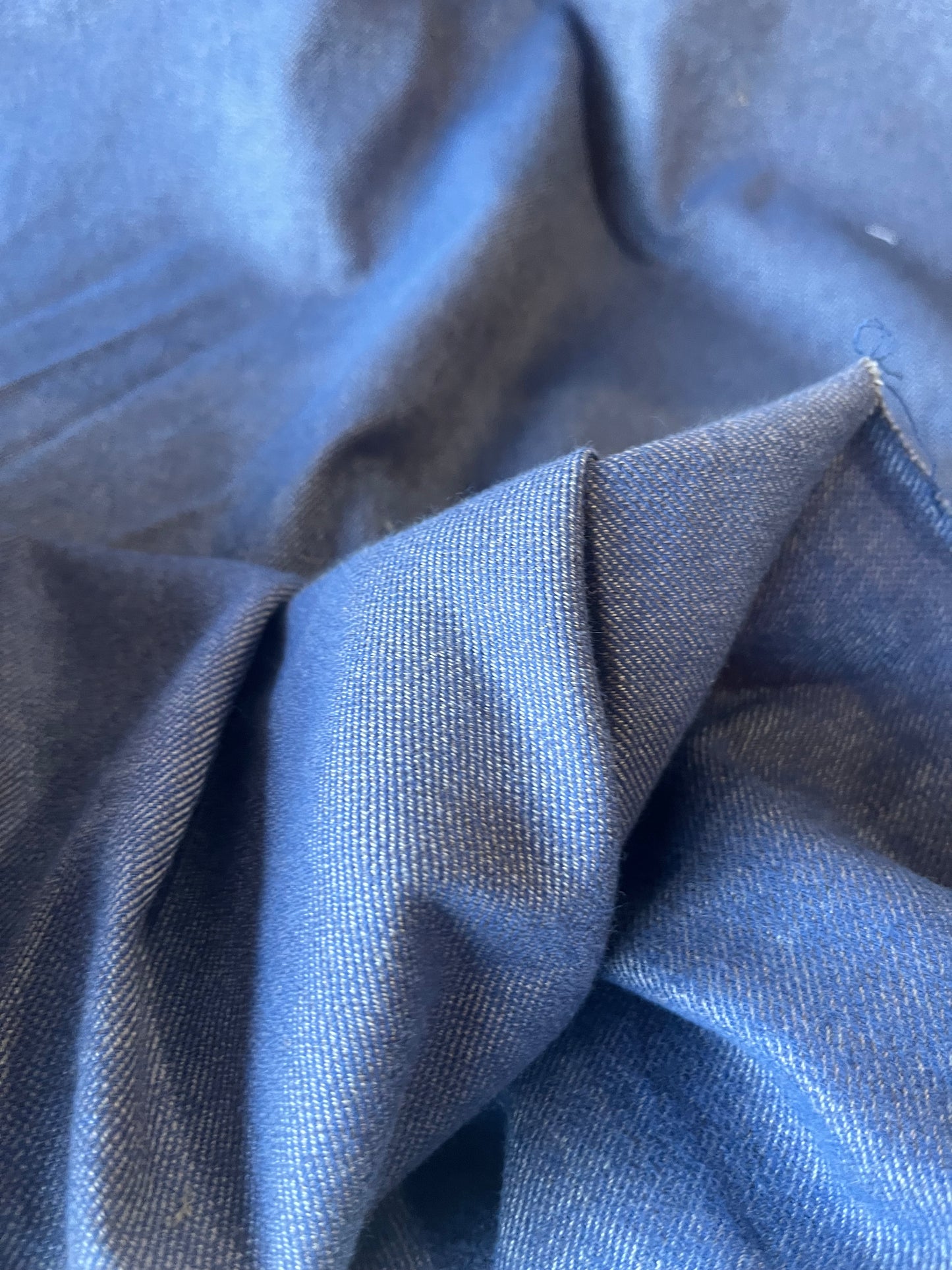 LC GAUTIER 006 cotton flannel stretch inside brush indigo