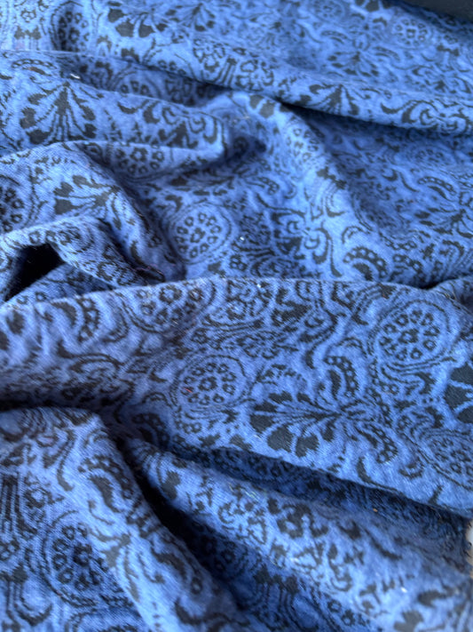ISE 008 indigo/black jersey jacquard