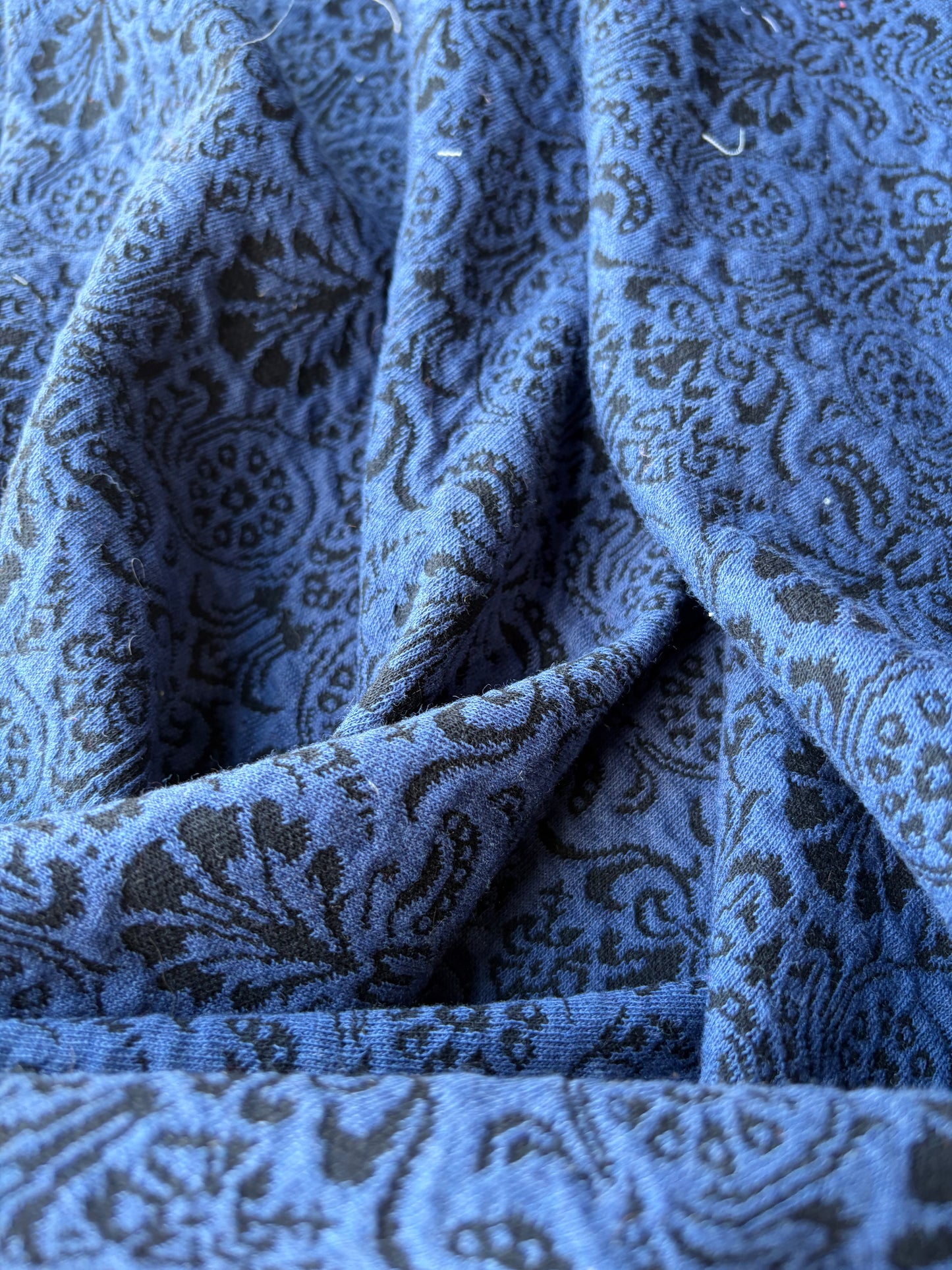ISE 008 indigo/black jersey jacquard