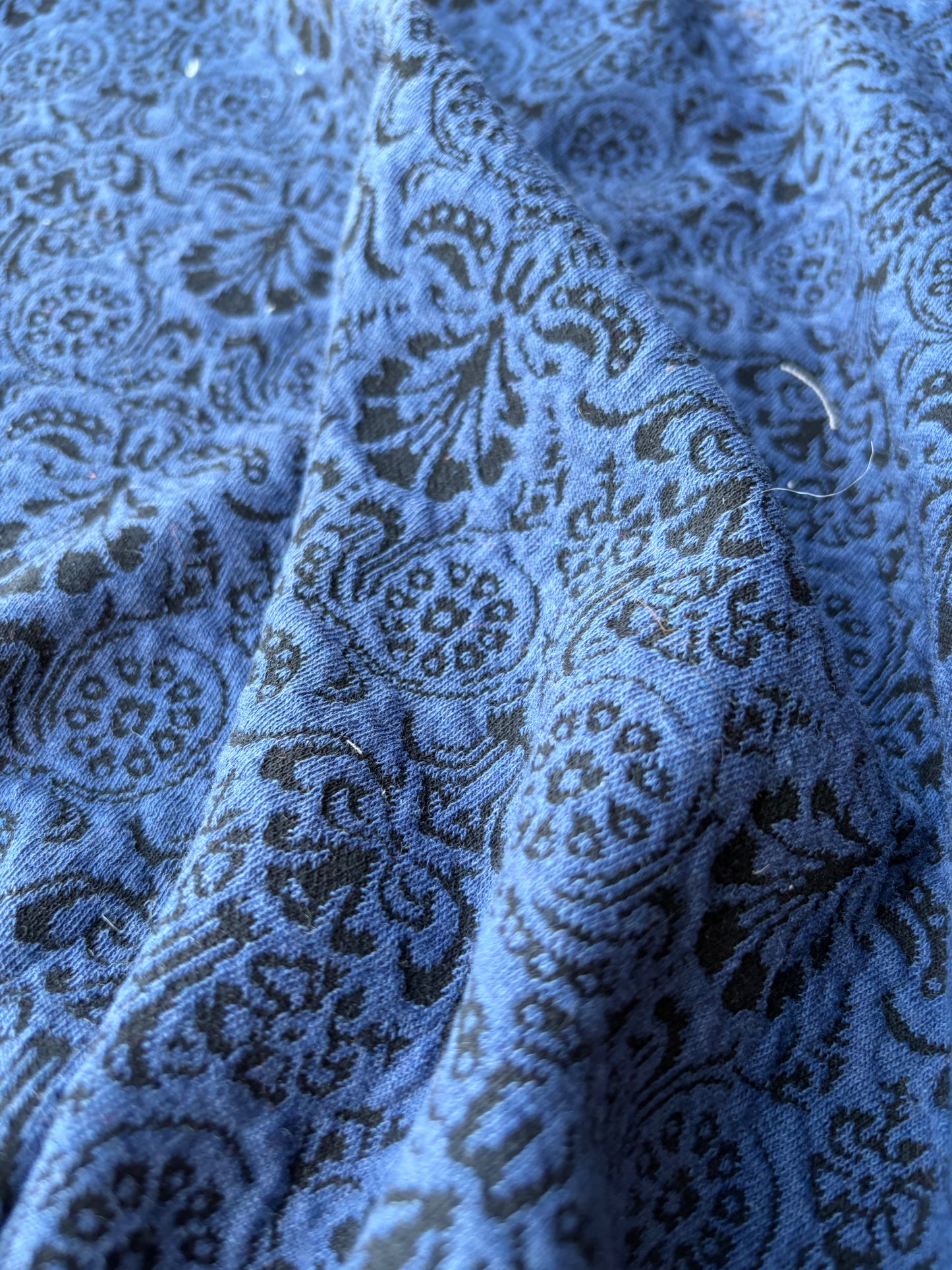 ISE 008 indigo/black jersey jacquard