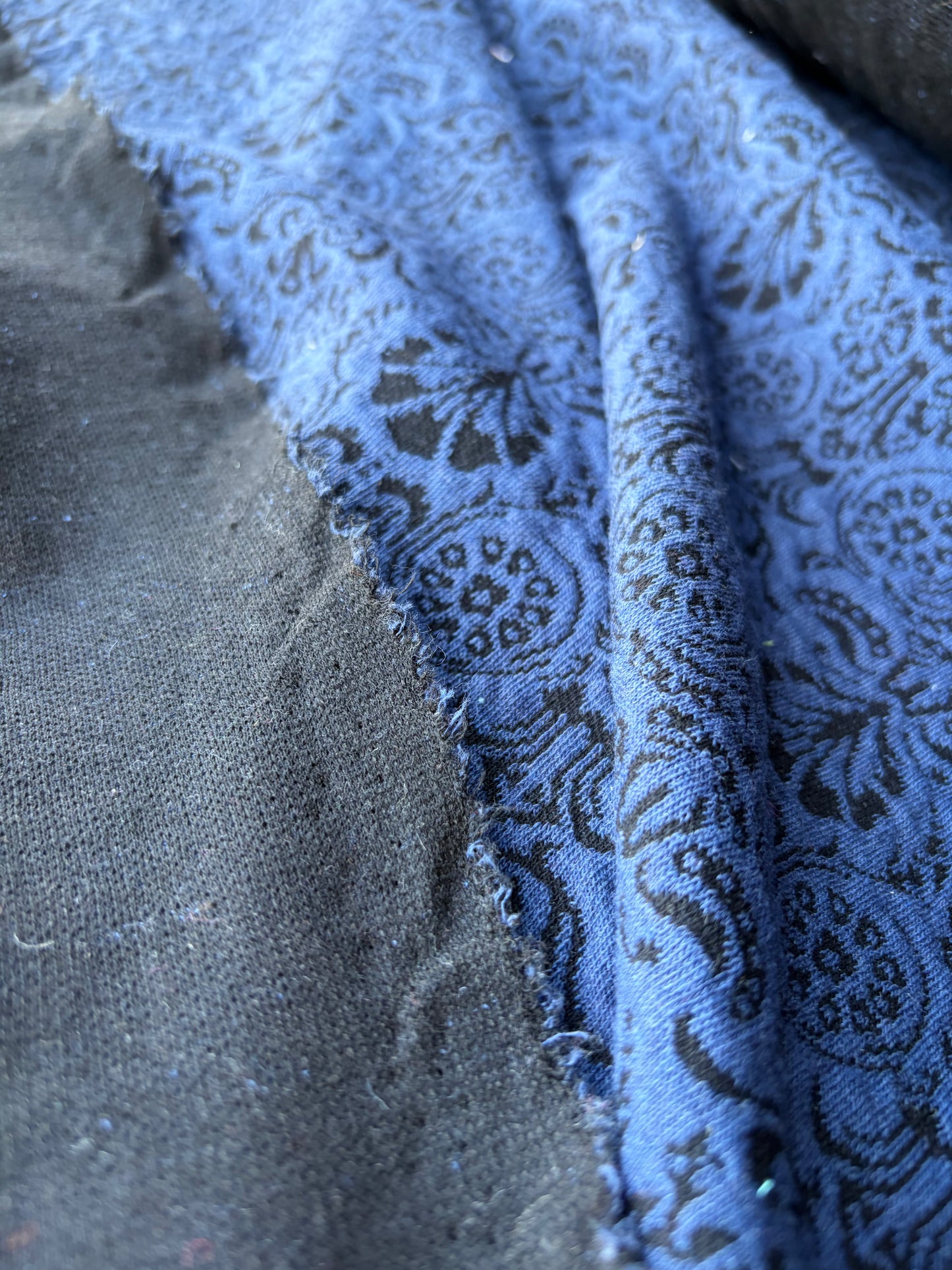 ISE 008 indigo/black jersey jacquard