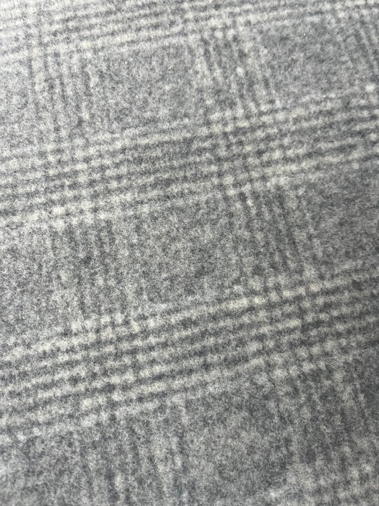 FLAVIO 007 double face wool grey check