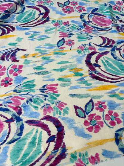PC HOMER 008 viscose print swirly flowers