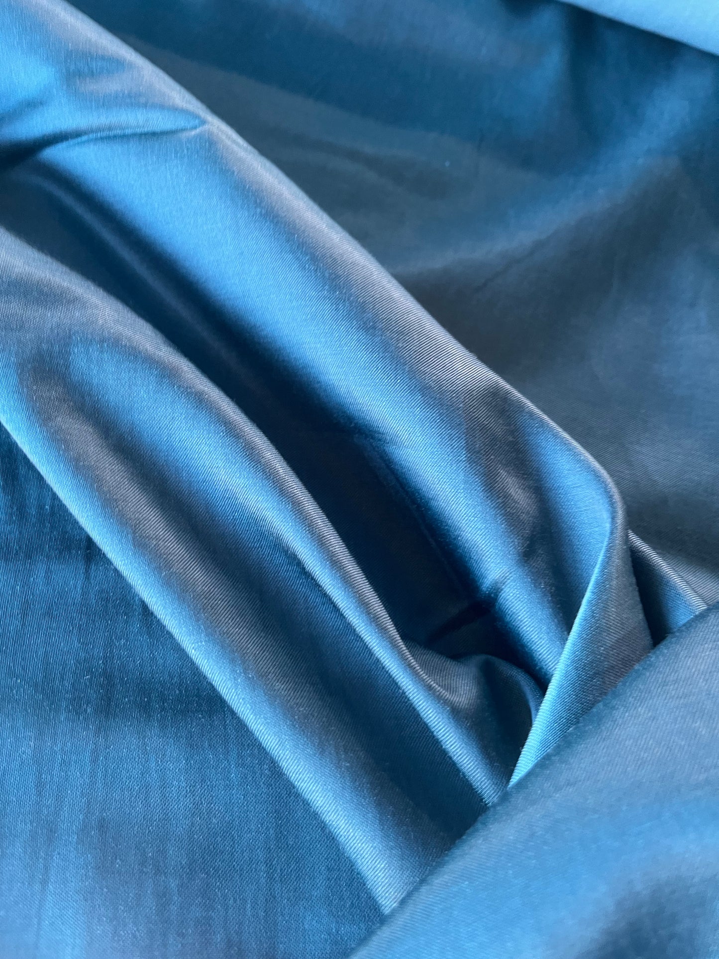 GAUTIER 016 Heavy Satin With Cotton petrol