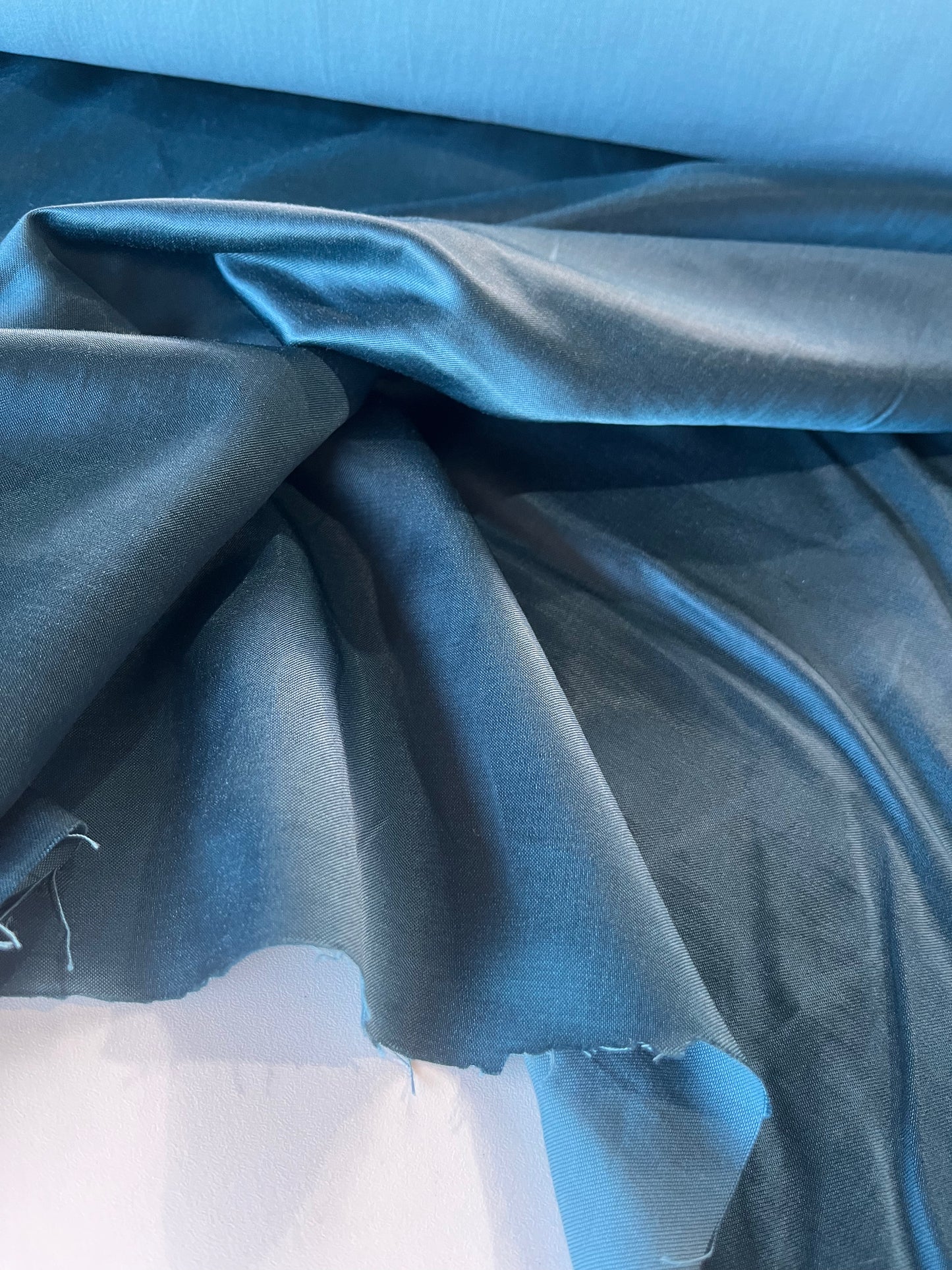GAUTIER 016 Heavy Satin With Cotton petrol