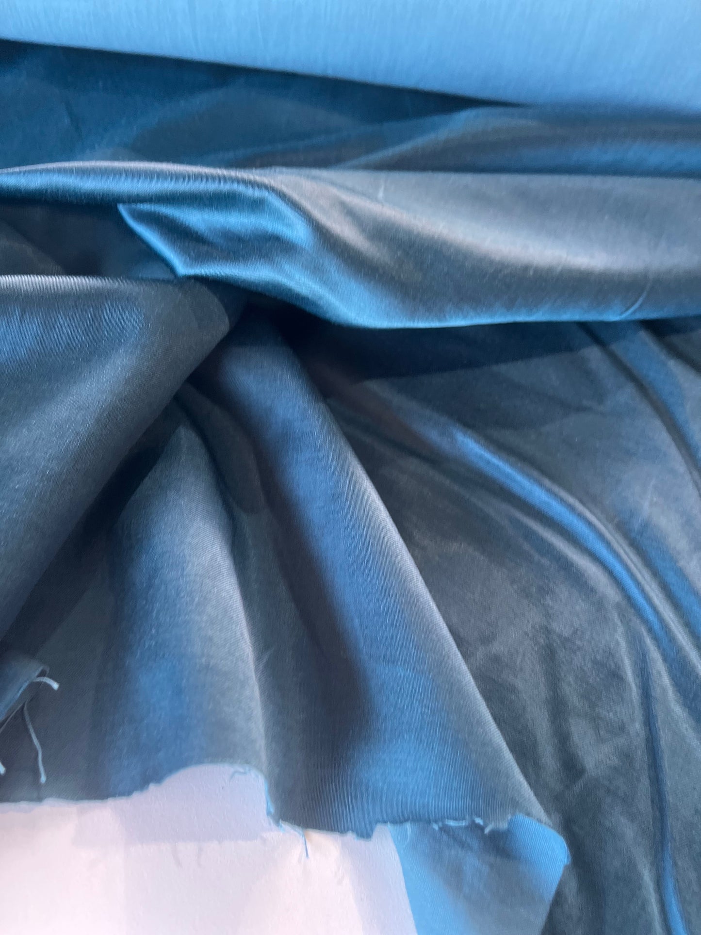 GAUTIER 016 Heavy Satin With Cotton petrol