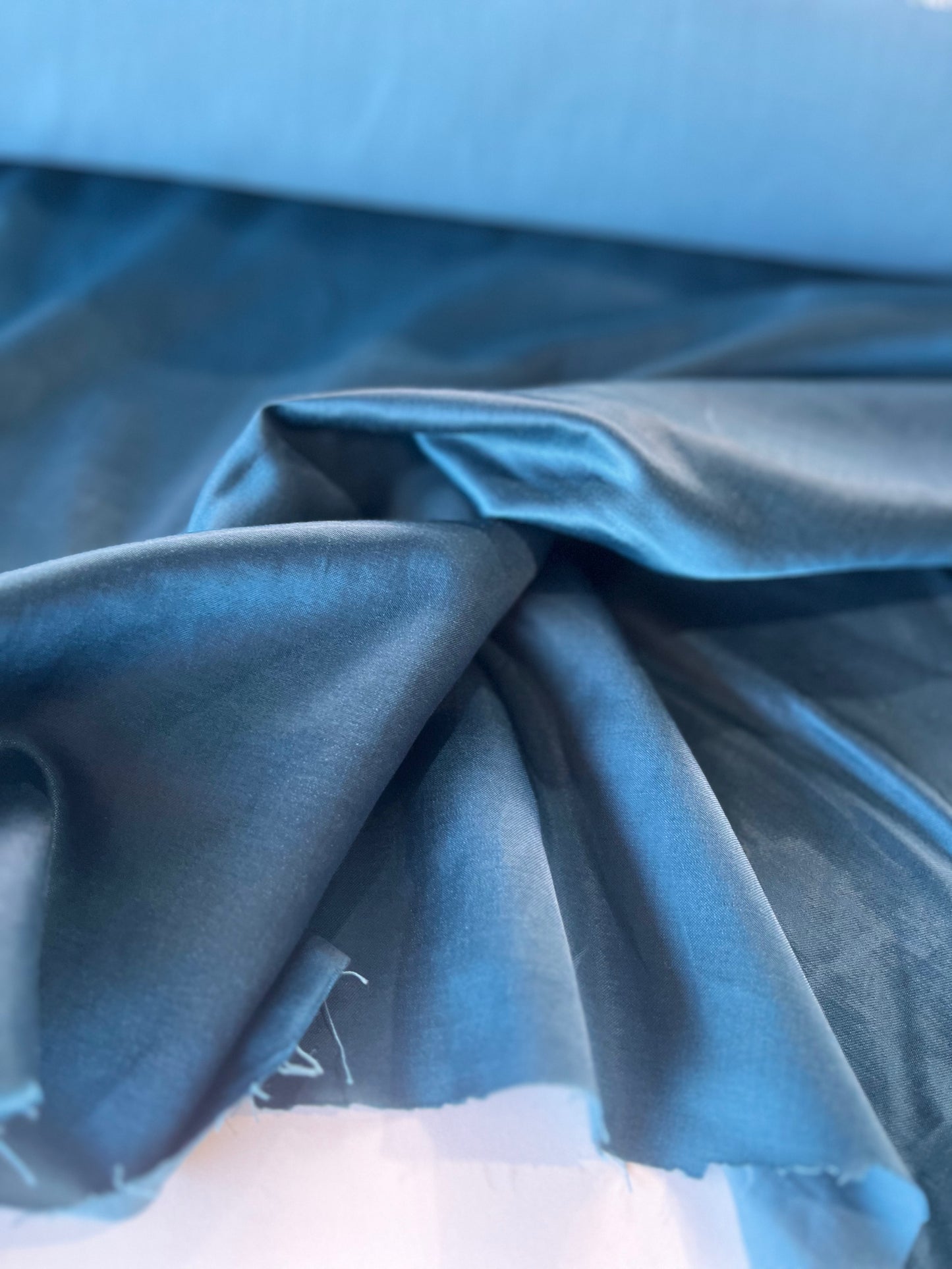 GAUTIER 016 Heavy Satin With Cotton petrol