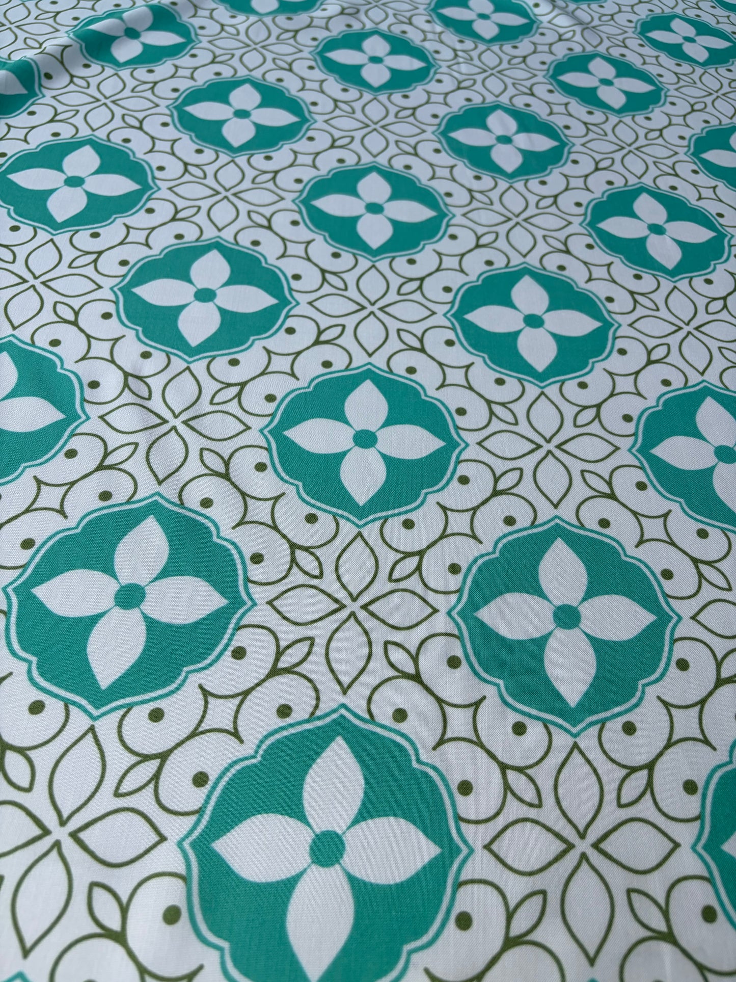 HOMER 009 viscose print green/aqua