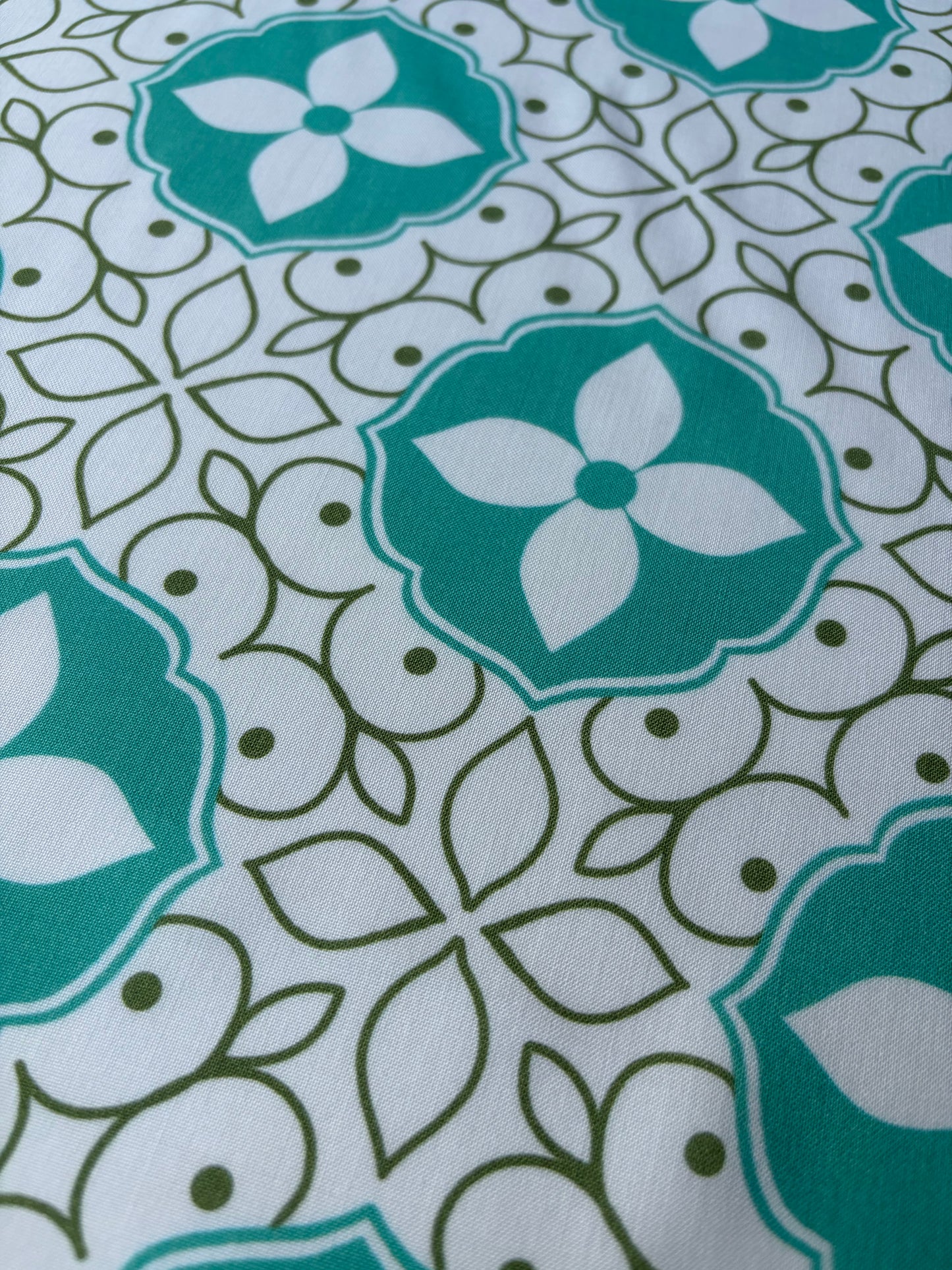 HOMER 009 viscose print green/aqua