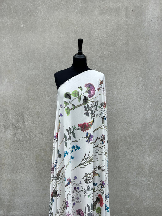STELLA 003 viscose silk botanical print