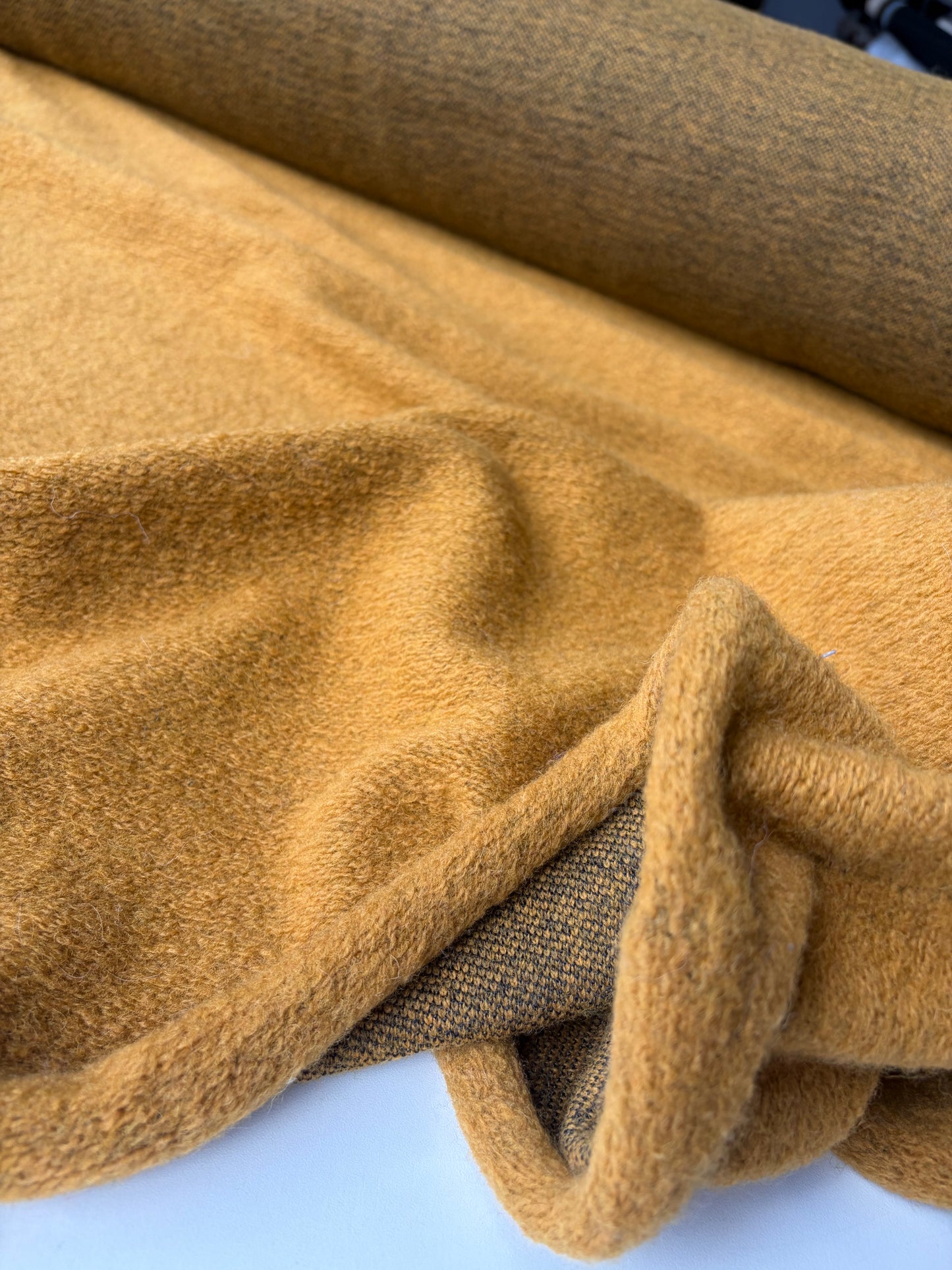 ISE 013 ocher boiled wool XL