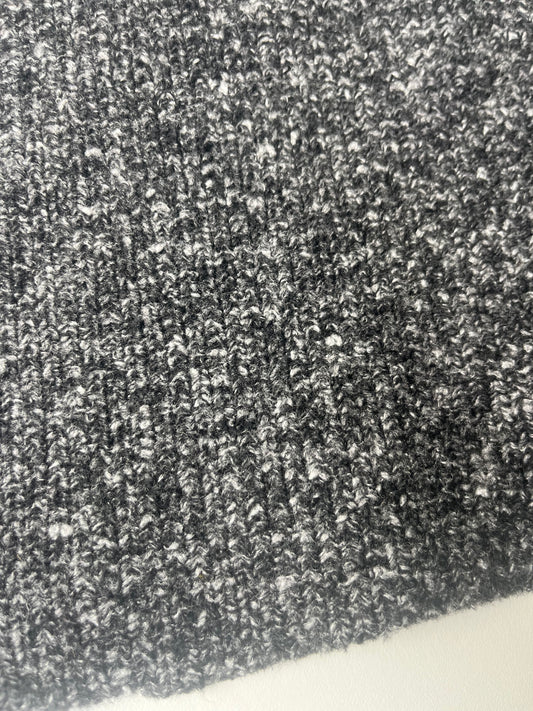 FLAVIO 012 double face wool tweed grey mélange