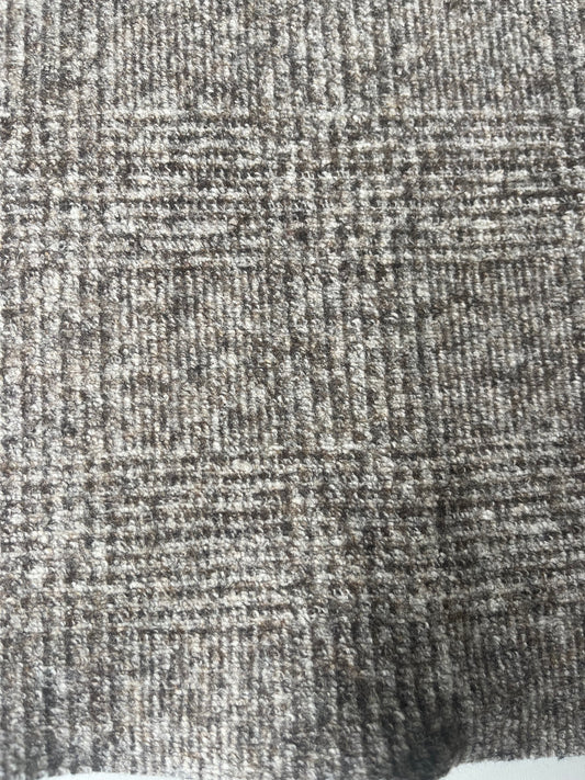 FLAVIO 013 double face wool prince de Galles brown/grey