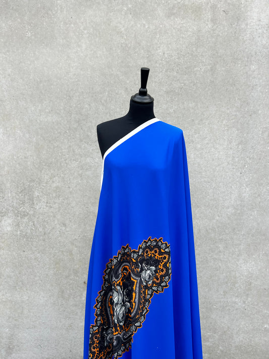STELLA 005 crêpe envers satin medaillion print