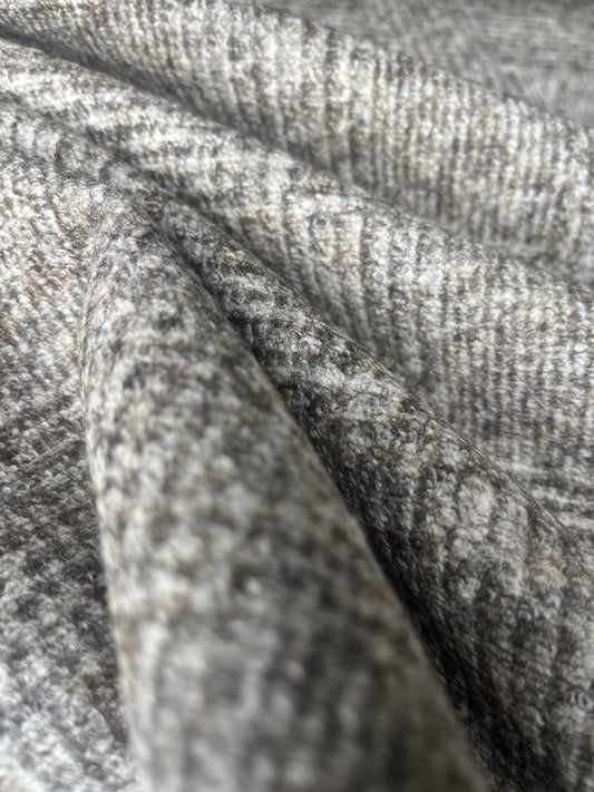 FLAVIO 013 double face wool prince de Galles brown/grey