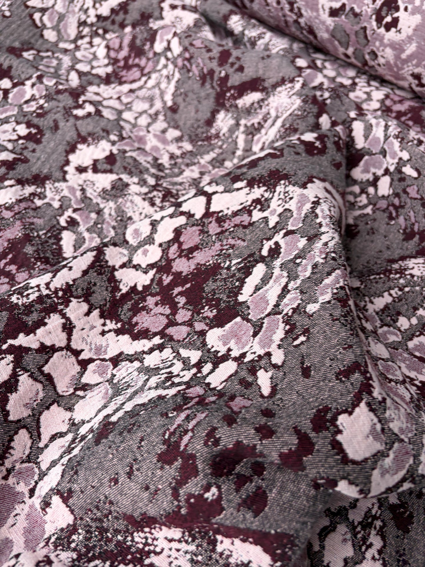 ISE 016 cotton jacquard burgundy