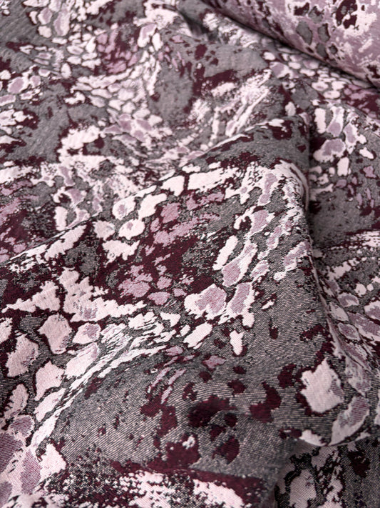 ISE 016 cotton jacquard burgundy