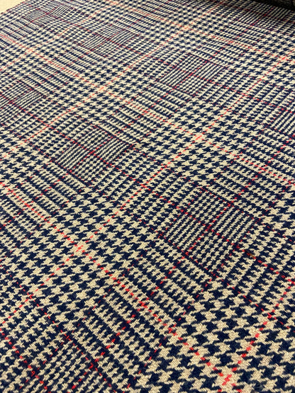 Jonny 020 checkered coat fabric