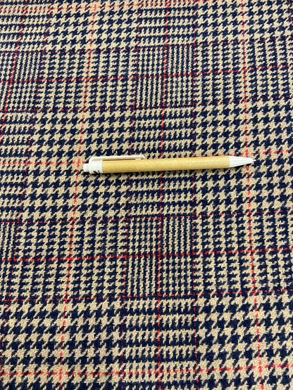 Jonny 020 checkered coat fabric