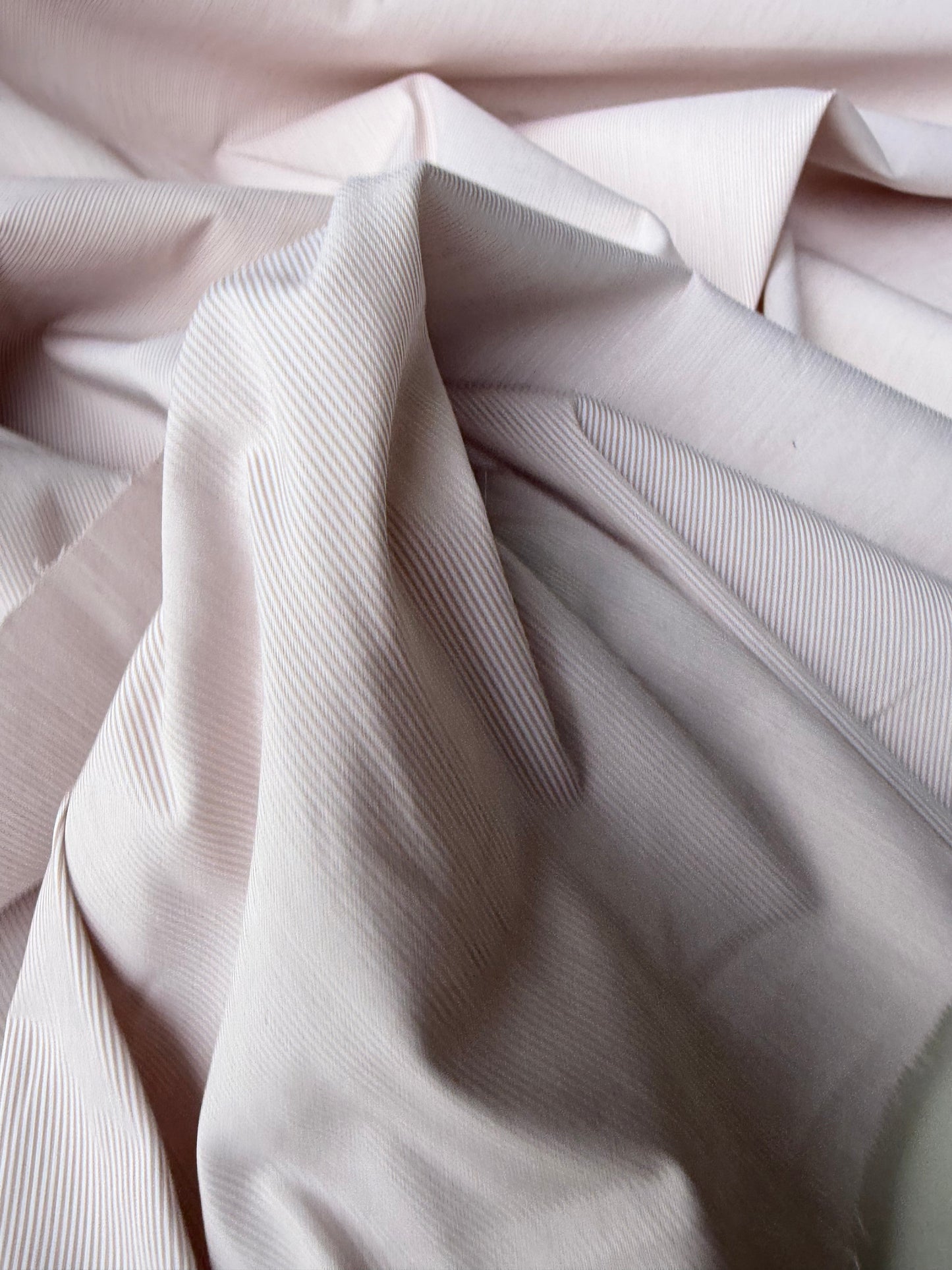 ISE 017 cotton shirting stripes salmon/white