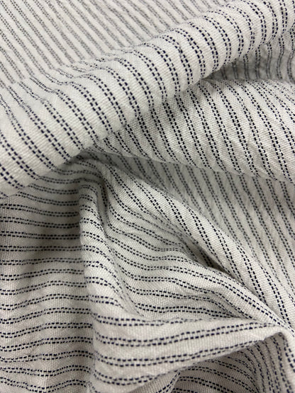 Jonny 013 colourwoven cotton seersucker stripe