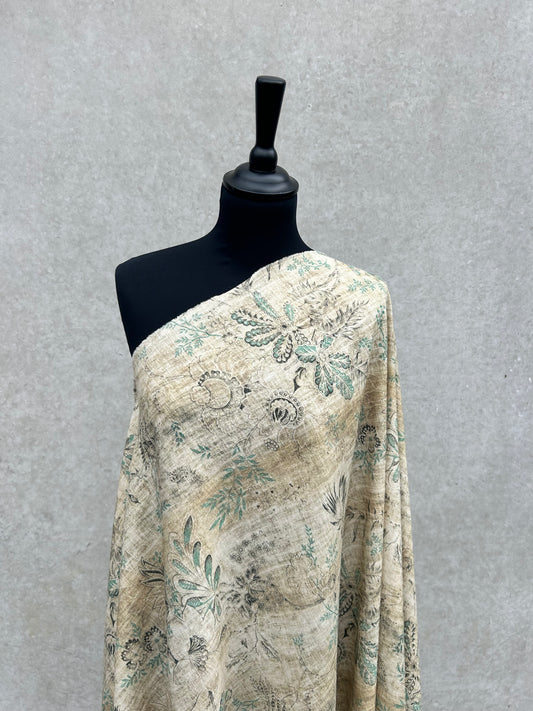 VIVIENNE 002 cotton linen vintage print